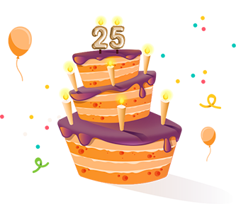 Нам 25 лет